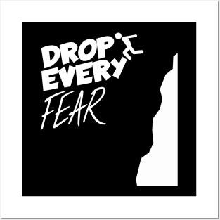 Cliff jumping drop every fear Posters and Art